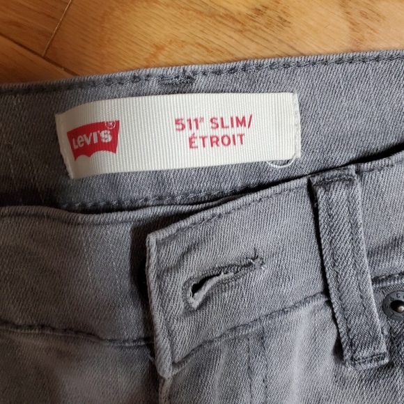 Levi's boys size 14 grey skinny jeans - Picture 2 of 3